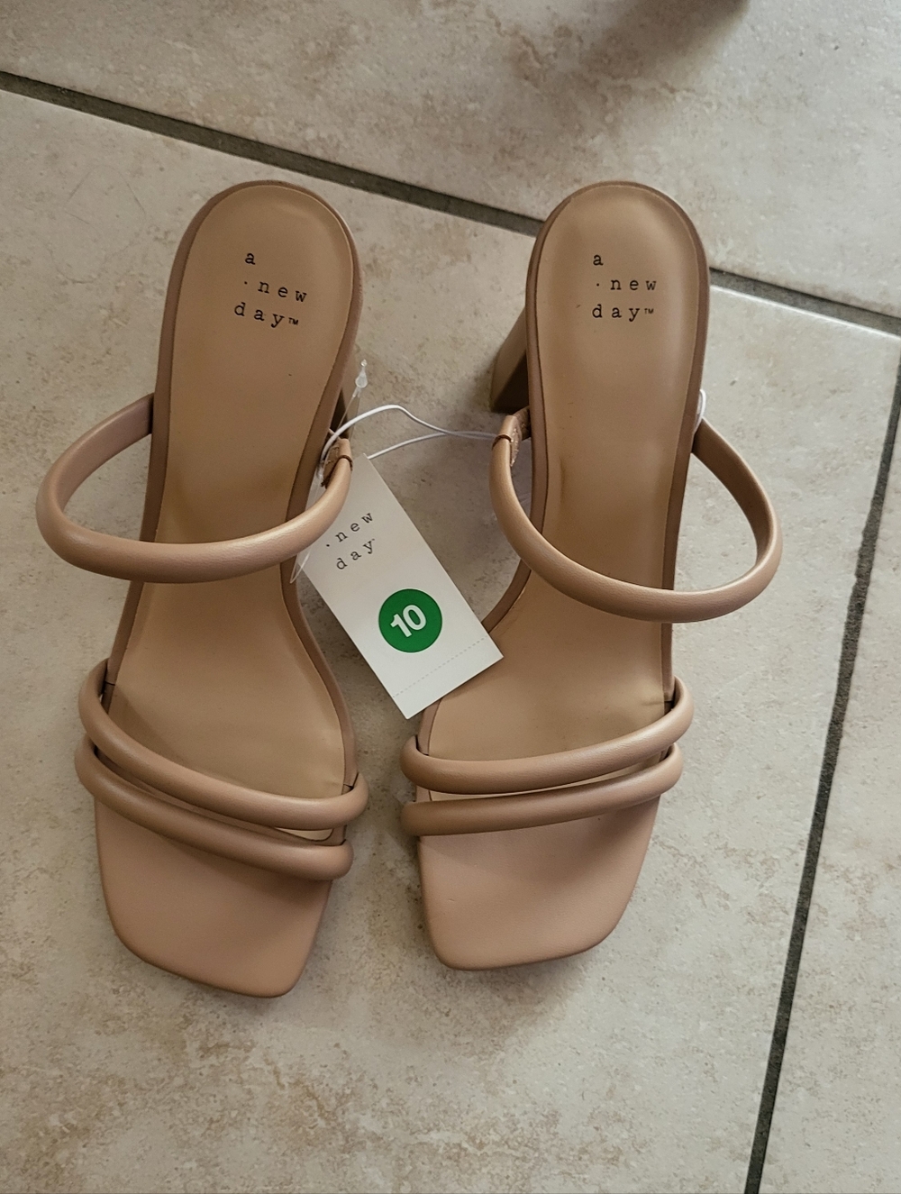 A New Day Beige Blick Heels 10